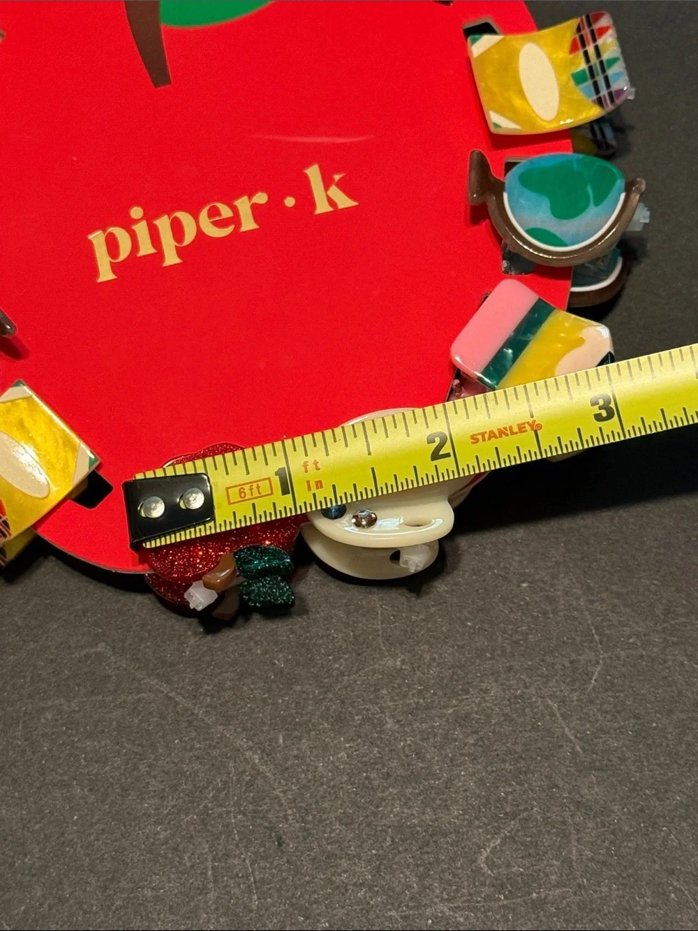Piper K School-Themed Assorted Small Hair Clips Set of 10 (5 designs, 2 of each)